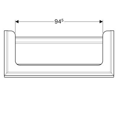 Будкрам купити Citterio Тумба під умивальник 120 см, з 1 висув.ящиком, корпус: сіро-коричневий дуб; фасад: скляна панель чорного кольору Citterio Тумба під умивальник 120 см, з 1 висув.ящиком, корпус: сіро-коричневий дуб; фасад: скляна панель чорного кольору 4
