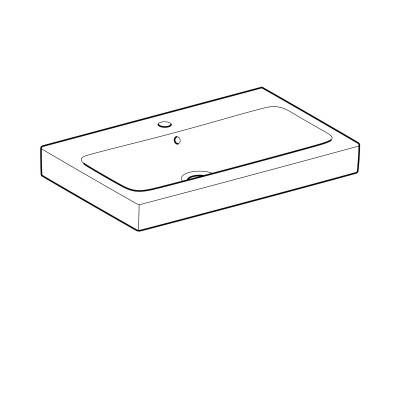 Будкрам купити iCon Умивальник 75 см, з 1 отв.під зміш., з переливом, колір білий глянець iCon Умивальник 75 см, з 1 отв.під зміш., з переливом, колір білий глянець 2