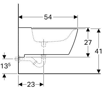 Будкрам купити Xeno2 Біде підвісне з покриттям  KeraTect, без переливу, колір білий Xeno2 Біде підвісне з покриттям  KeraTect, без переливу, колір білий 2