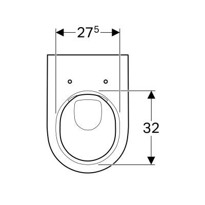Будкрам купити Acanto Унітаз підвісний Rimfree, приховані кріплення, глибина 51 см, білий Acanto Унітаз підвісний Rimfree, приховані кріплення, глибина 51 см, білий 5