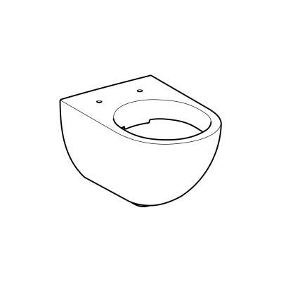 Будкрам купити Acanto Унітаз підвісний Rimfree, приховані кріплення, глибина 51 см, білий Acanto Унітаз підвісний Rimfree, приховані кріплення, глибина 51 см, білий 3