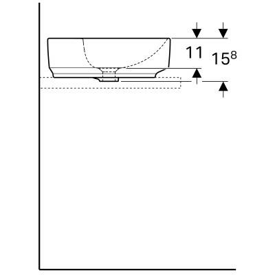 Будкрам купить VariForm Умывальник круглый d=45см, что монт.на столешницу, с 1 отв. под смеситель, с переливом, белый глянец VariForm Умывальник круглый d=45см, что монт.на столешницу, с 1 отв. под смеситель, с переливом, белый глянец 4