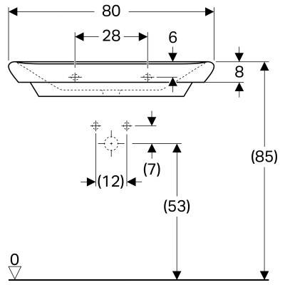 Будкрам купить myDay Умывальник 80 см, с 1 отв.под смешаных параз., без перелива, с крышкой сливного клапана, с защ.покрытием KeraTect, цвет белый глянец myDay Умывальник 80 см, с 1 отв.под смешаных параз., без перелива, с крышкой сливного клапана, с защ.покрытием KeraTect, цвет белый глянец 5
