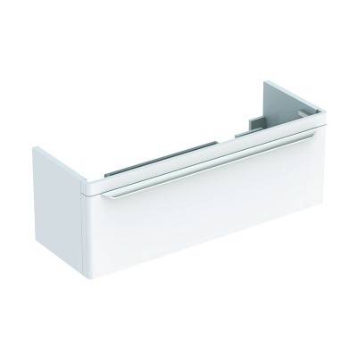 Будкрам купити myDay Шафка під подвійний умивальник 1160х410х405 мм, 1 шухляда з підсвіткою, білий глянець