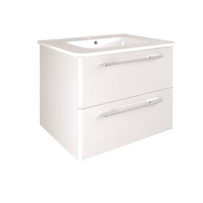 Будкрам купити KLEA Комплект меблів: тумба+раковина+дзеркало 60см, білий глянцевий