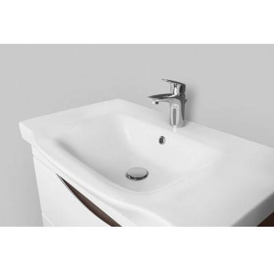 Будкрам купить LIKE, база с раковиной напольный 80 см белый/венге LIKE, база с раковиной напольный 80 см белый/венге 2