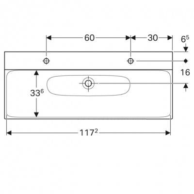 Будкрам купити Xeno2 Умивальник 120 см, з 2 отворами зліва і справа, без переливу, KeraTect / білий Xeno2 Умивальник 120 см, з 2 отворами зліва і справа, без переливу, KeraTect / білий 2