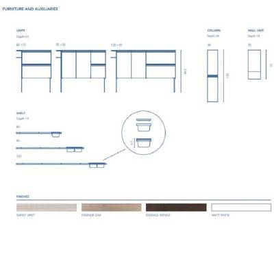 Будкрам купити STRUCTURE Тумба 90см, біла + тримач рушників (2пак) STRUCTURE Тумба 90см, біла + тримач рушників (2пак) 2