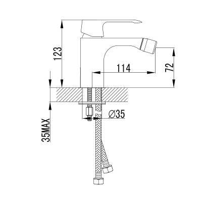 Будкрам купить TAHO Смеситель для биде TAHO Смеситель для биде 2