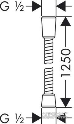 Будкрам купити Sensoflex Metal Душовий шланг-1,25м Sensoflex Metal Душовий шланг-1,25м 2