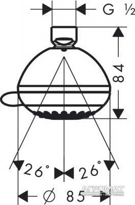 Будкрам купити Crometta-85 Multi Верхній душ Crometta-85 Multi Верхній душ 2