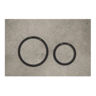 Будкрам купити Sigma21 Клавіша змиву, подвійний змив, колір чорний хром, під бетон