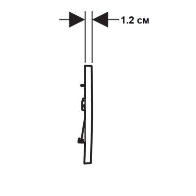 Будкрам купити Sigma30 Клавіша змиву, подвійний змив, легкоочисна поверхня, колір білий, декор.смужки клавіш білий мат Sigma30 Клавіша змиву, подвійний змив, легкоочисна поверхня, колір білий, декор.смужки клавіш білий мат 4