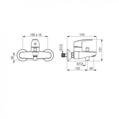 Будкрам купить New Safira Смеситель для ванны New Safira Смеситель для ванны 2
