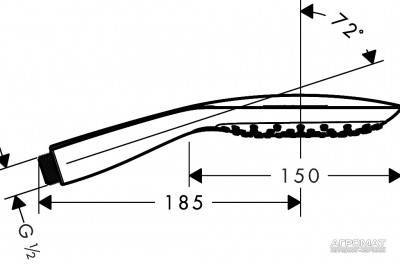 Будкрам купити PuraVida 150 3jet Ручний душ PuraVida 150 3jet Ручний душ 2