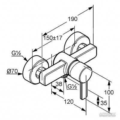 Будкрам купить Zenta white Смеситель для душа Zenta white Смеситель для душа 3