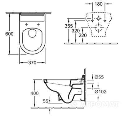 Будкрам купити HOMMAGE Унітаз  підвісний HOMMAGE Унітаз  підвісний 2