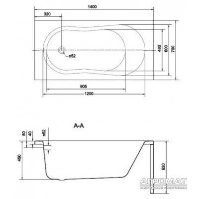 Будкрам купити NIKE Ванна 140x70 + PW04(PW01) NIKE Ванна 140x70 + PW04(PW01) 2