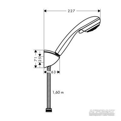 Будкрам купити Crometta 85 Vario/Porter'C Душовий набір Crometta 85 Vario/Porter'C Душовий набір 2