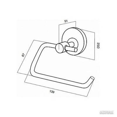 Будкрам купить A5534100/Bliss A5534164 держатель для туалетной бумаги A5534100/Bliss A5534164 держатель для туалетной бумаги 2