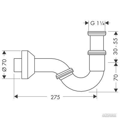 Будкрам купити Сифон д/біде Сифон д/біде 2