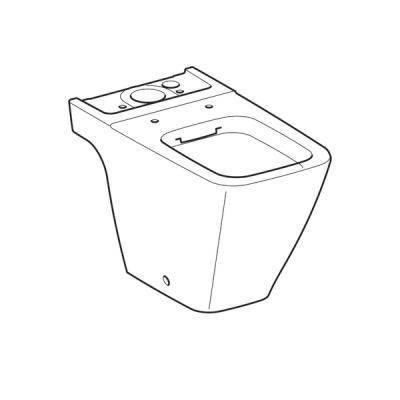 Будкрам купити iCon Square Унітаз підлоговий Rimfree, довжина 63,5см, колір білий глянець iCon Square Унітаз підлоговий Rimfree, довжина 63,5см, колір білий глянець 2