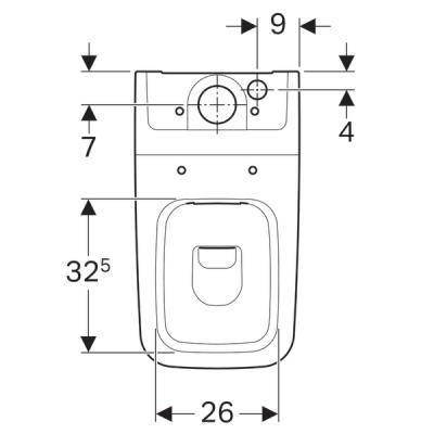 Будкрам купити iCon Square Унітаз підлоговий Rimfree, довжина 63,5см, колір білий глянець iCon Square Унітаз підлоговий Rimfree, довжина 63,5см, колір білий глянець 3