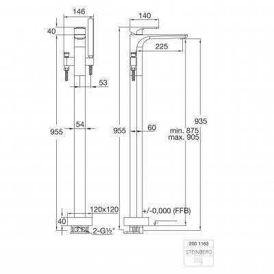 Будкрам купити Змішувач д/ванни, з підлоги Змішувач д/ванни, з підлоги 2