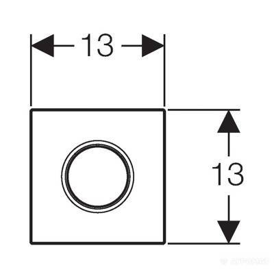 Будкрам купити Sigma01 Клавіша д/уриналу, колір хром глянець Sigma01 Клавіша д/уриналу, колір хром глянець 2