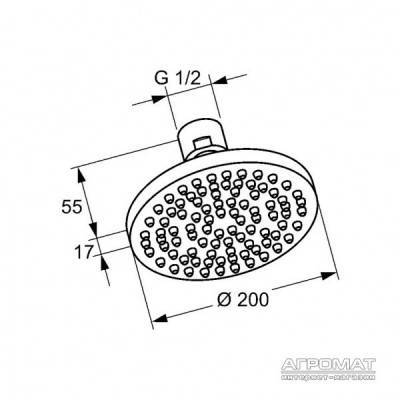 Будкрам купить A-QA Верхний душ-200 A-QA Верхний душ-200 2