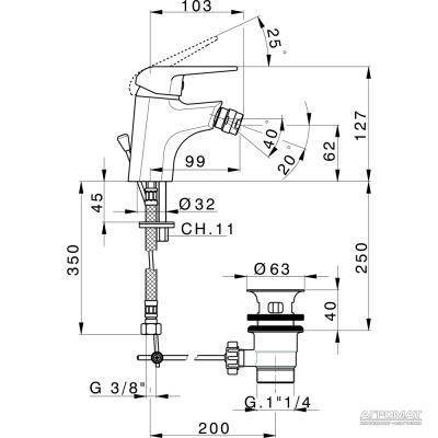 Будкрам купить PIANO Смеситель для биде PIANO Смеситель для биде 2
