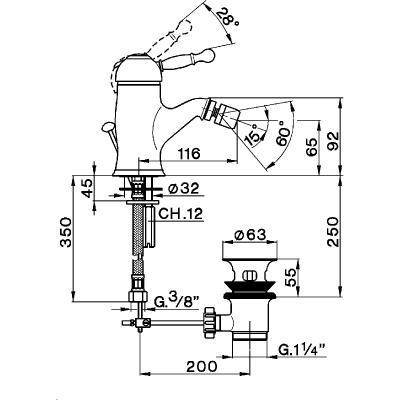 Будкрам купити Charlestone Змішувач д/біде, хром Charlestone Змішувач д/біде, хром 2