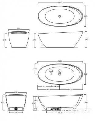 Будкрам купити Bohemien Ванна 190x88 Bohemien Ванна 190x88 2