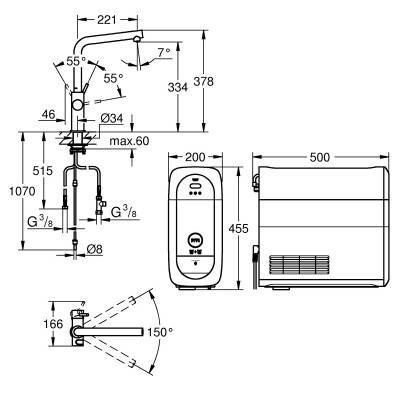 Будкрам купити Grohe Blue Home змішувач для кухні з функцією газування води Grohe Blue Home змішувач для кухні з функцією газування води 3