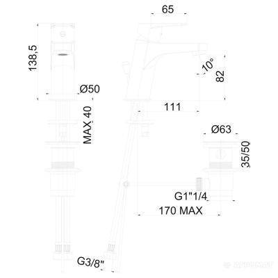 Будкрам купить TEMPO Смеситель для биде с донным клапаном TEMPO Смеситель для биде с донным клапаном 2