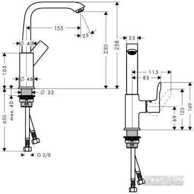 Будкрам купити Metris Змішувач д/раковини Metris Змішувач д/раковини 2