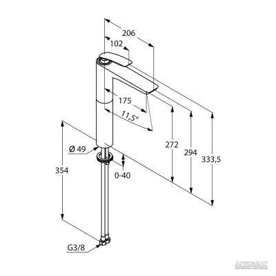 Будкрам купить Balance white 270 Смеситель для раковины Balance white 270 Смеситель для раковины 3
