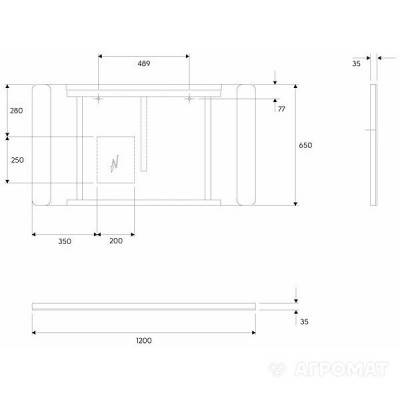 Будкрам купити TRAFFIC дзеркало з інтегрованою підсвіткою LED 120х65х3см TRAFFIC дзеркало з інтегрованою підсвіткою LED 120х65х3см 2