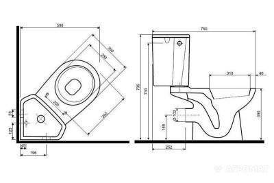 Будкрам купити NOVA PRO  кутовий зливний бачок, 3/6 л NOVA PRO  кутовий зливний бачок, 3/6 л 2