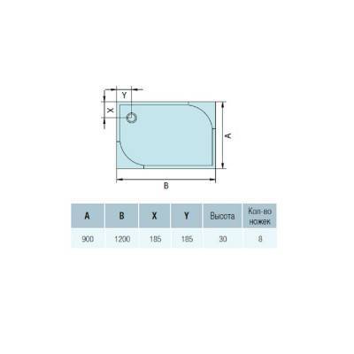 Будкрам купити Tracy піддон 900х1200 Tracy піддон 900х1200 4