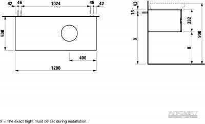 Будкрам купити Alessi One Тумба під раковину, горіх Alessi One Тумба під раковину, горіх 3