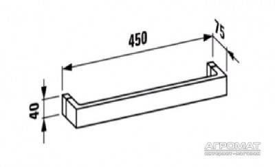 Будкрам купить Kartell Держатель полотенец, прозрачный Kartell Держатель полотенец, прозрачный 3