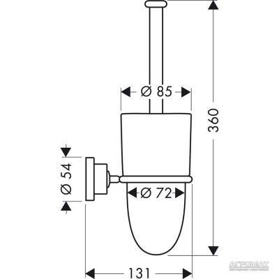 Будкрам купити Citterio Щітка д/унітазу Citterio Щітка д/унітазу 2