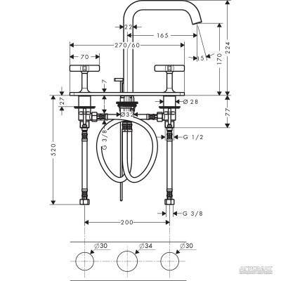 Будкрам купити Citterio E Змішувач 3-отв. д/раковини Citterio E Змішувач 3-отв. д/раковини 2