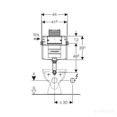 Будкрам купити Omega Бачок, 98 см Omega Бачок, 98 см 2