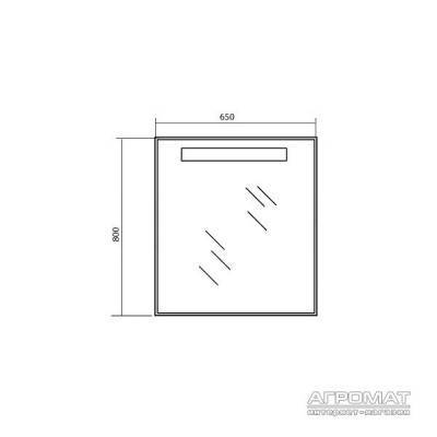 Будкрам купити 03623 МІЛАНО Дзеркало-65 з підсвіткою 03623 МІЛАНО Дзеркало-65 з підсвіткою 2