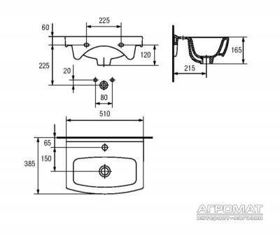 Будкрам купить СЕТ 504 MELAR CERSANIA 50 тумба раковина 50  СЕТ 504 MELAR CERSANIA 50 тумба раковина 50  3