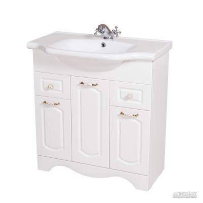 Будкрам купить 08598 КЛАССИК Тумба с раковиной-80 "Нью Классик", белая