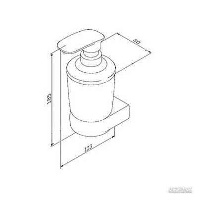 Будкрам купить Sensation Дозатор мыла с держателем, хром Sensation Дозатор мыла с держателем, хром 2