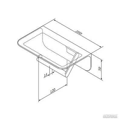 Будкрам купить Sensation Держатель бумаги с полкой, хром Sensation Держатель бумаги с полкой, хром 2